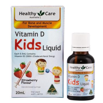 Siro bổ sung Vitamin D3 cho trẻ Healthy Care Vitamin D Kids Liquid 20ml